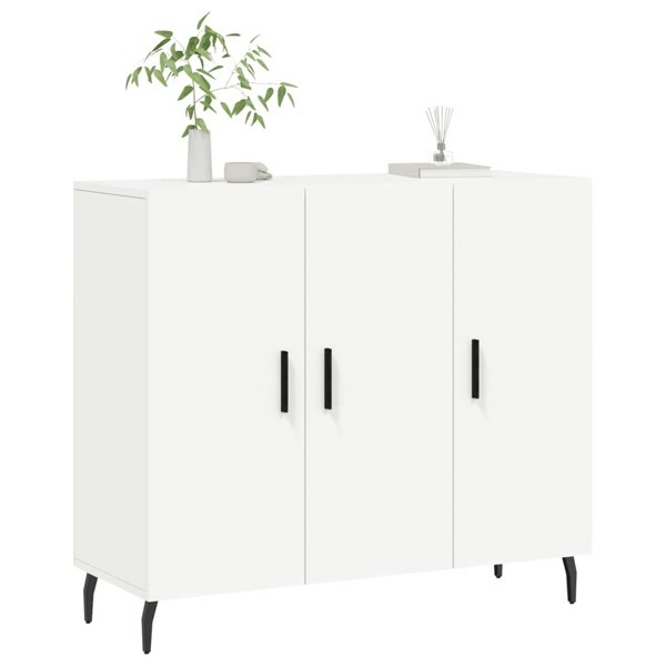 Berkfield Sideboard White 90x34x80 cm Engineered Wood