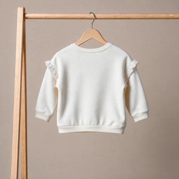 Mini Cuddles Bunny Blossom Sweatshirt (White)