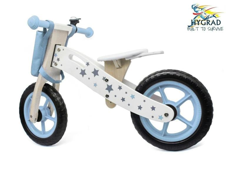 HYGRAD BUILT TO SURVIVE Wooden Balance Bike for Kids with Bell – Lightweight Training Bike | HYGRAD®