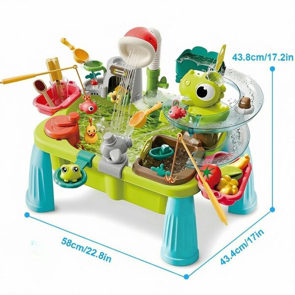 deAO Toys deAO Dinosaur Sand & Water Table Sink Green