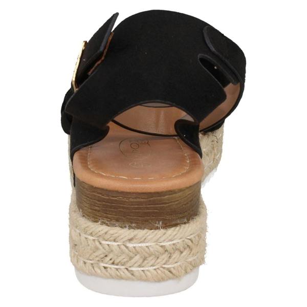 Spot On Ladies Spot On Wedge Flatform Sandals F12021