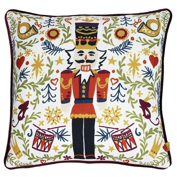 Furn Nutcracker Christmas Cushion Cover - Multicoloured