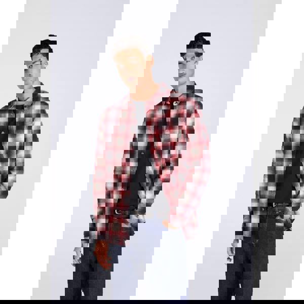 Animal Mens Cove Flannel Shirt - Red - 