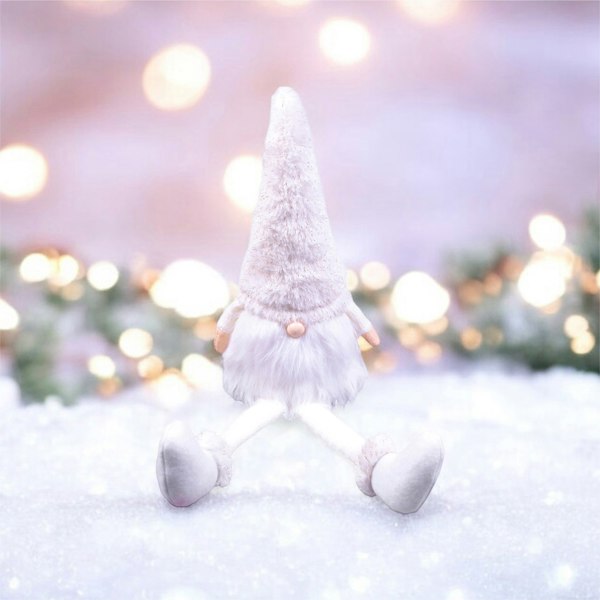 St Helens Long Legged Sitting Gonk, White (Finn)
