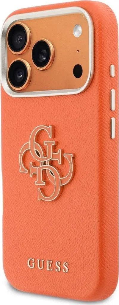 Guess FW Resin Big 4G Logo Case for iPhone 17 Pro 6.3" Orange - GUHCP17L5PS4RGGO