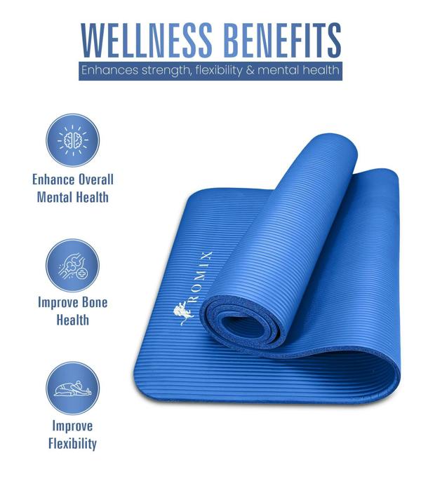 ROMIX Yoga Mat 15MM Black