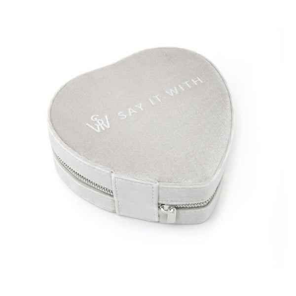 Say It With Velvet Heart Jewellery Box