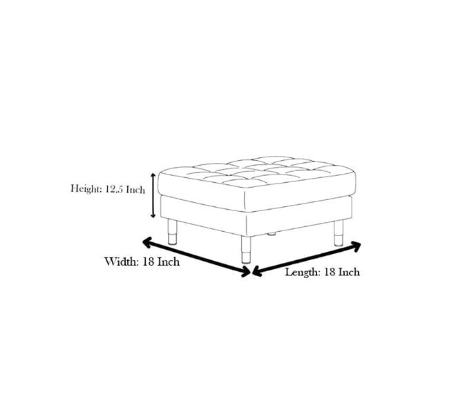 ISTOOLS Claret Chesterfield Footstool | Long Maroon Upholstered Ottoman Bench (Non-Storage)