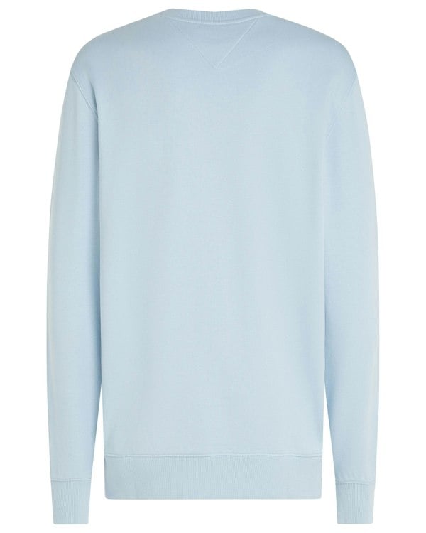 Tommy Hilfiger Essential Mens Terry Cotton Crew Neck - Breezy Blue