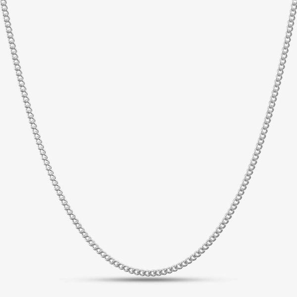 T. H. Baker Silver 22inch Curb Chain N228