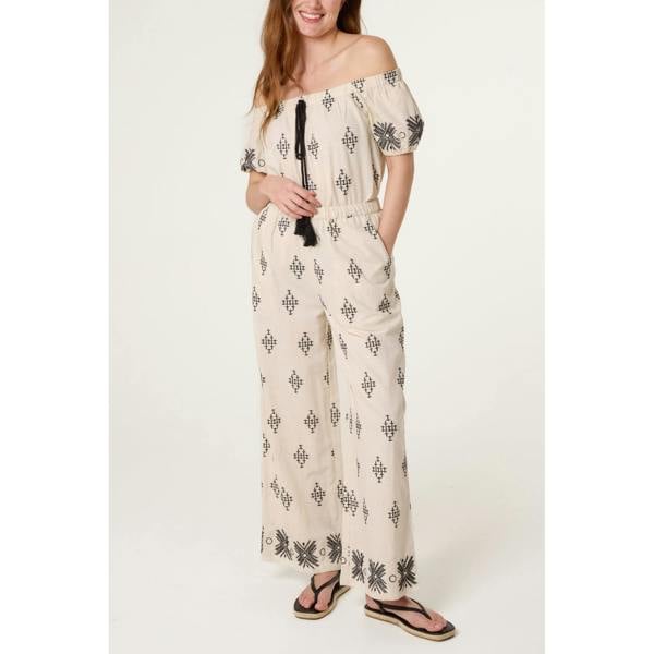 Blue Vanilla Embroidered Trousers