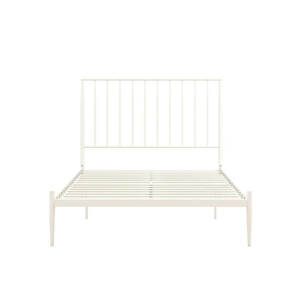Dorel Home Giulia Modern Metal Bed White - King