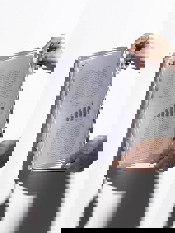 Durable SHERPA WALL 10 Display Panel Document Split Flap Index | A4 Black & Grey