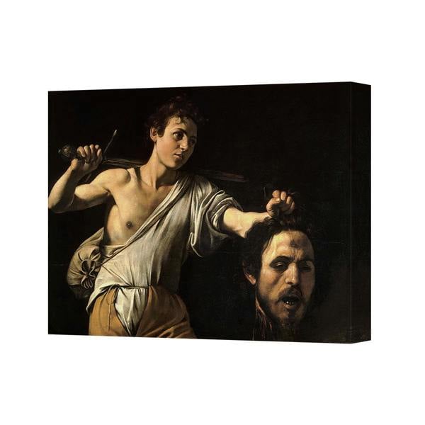 Benjamin Tate Design Caravaggio David And Goliath Canvas Print Wall Art