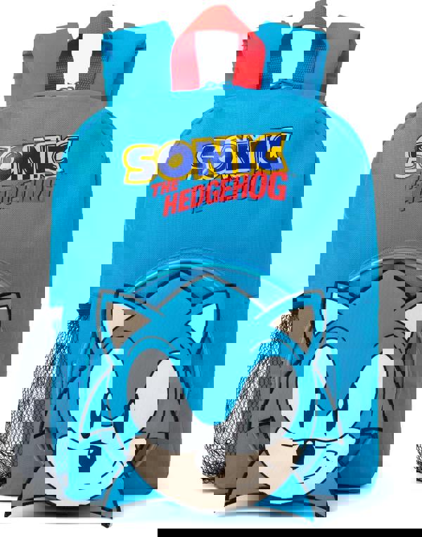 Sonic the Hedgehog Unisex Kids Blue Character 4 Piece Backpack Set (One Size)