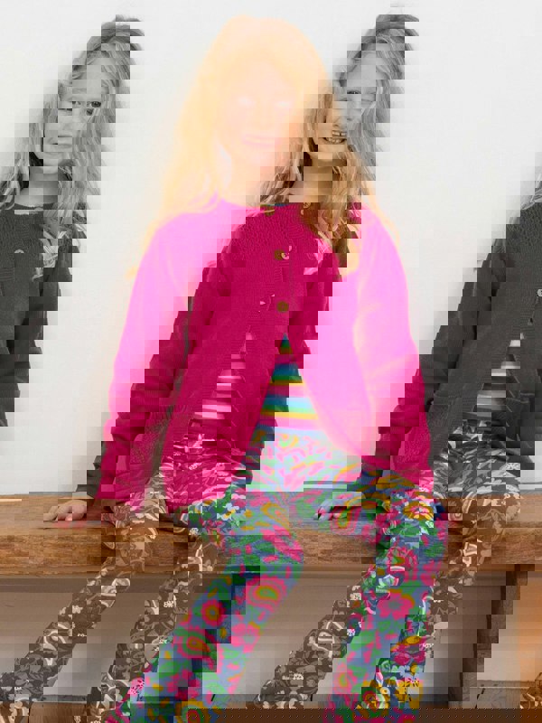 Kite Girls Organic Together Cardi Berry