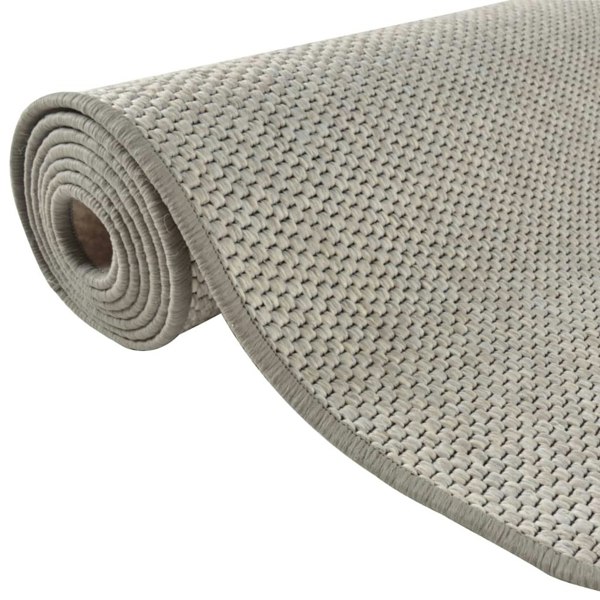Berkfield Carpet Runner Sisal Look Taupe 80x300 cm