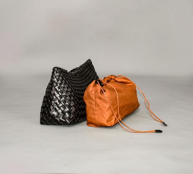 RIMINI Hand Woven Tote 'Adelina' - Brown