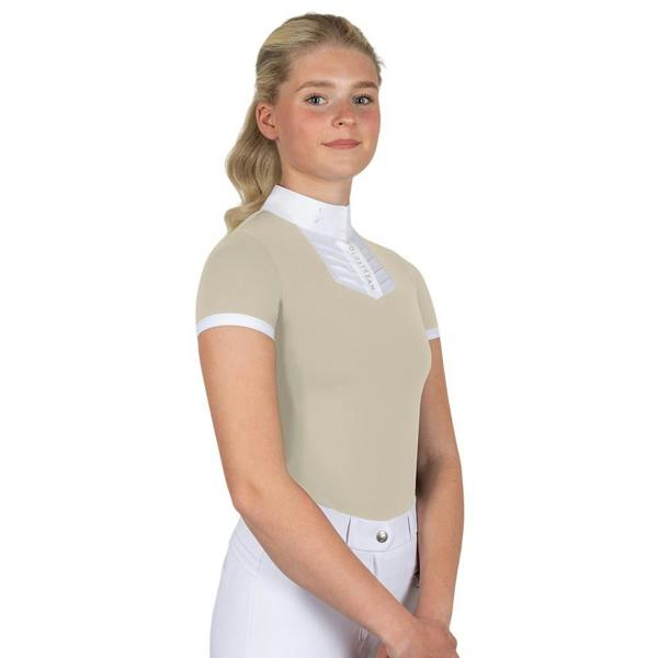 Coldstream Womens/Ladies Roslin Crystal Short-Sleeved Show Shirt - Latte - 