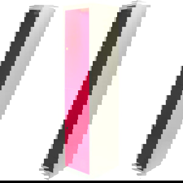 Monstershop Metal Storage Lockers - Two Doors, Flatpacked, Red