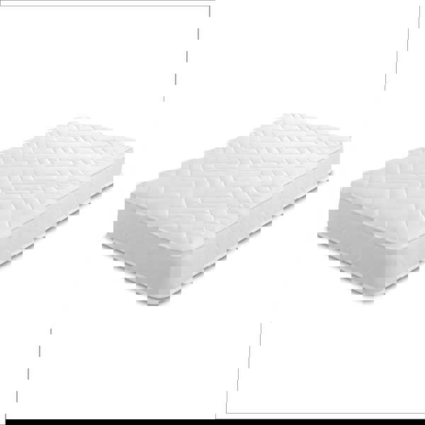 Starlight Beds Quilted Brick Hybrid Mattress - 18cm Deep, Soft Firmness