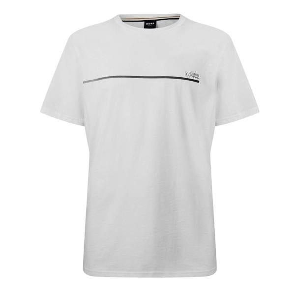 Boss Mens Logo Regular T-Shirt - White - 