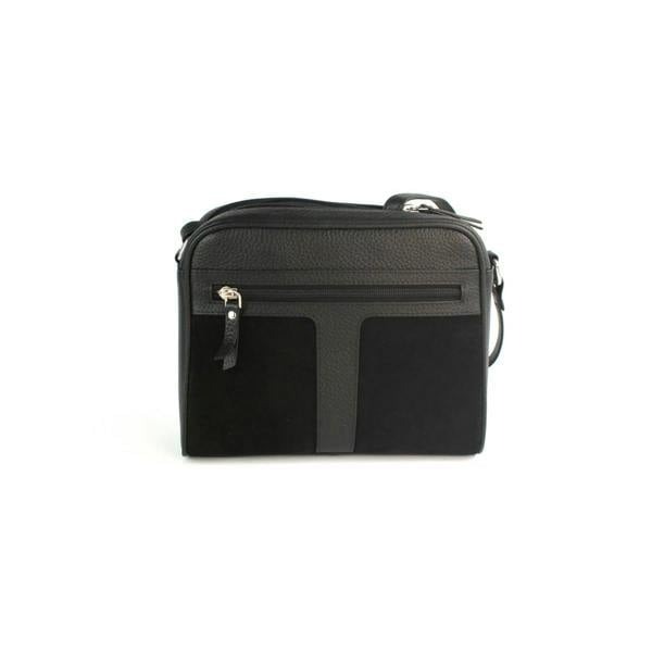 Eastern Counties Leather Womens Margot Suede Handbag - Black