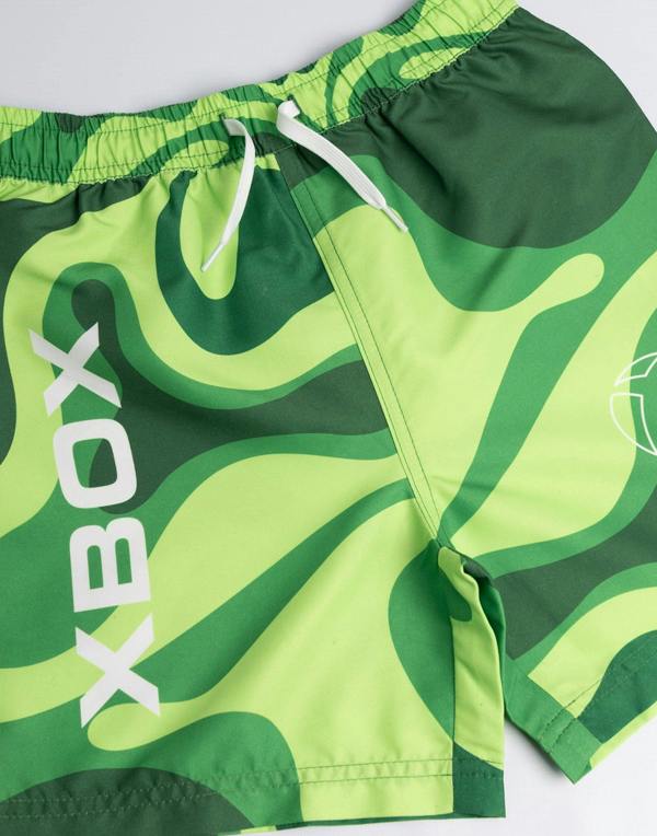 Vanilla Underground Xbox Boys Green Logo Swim Shorts
