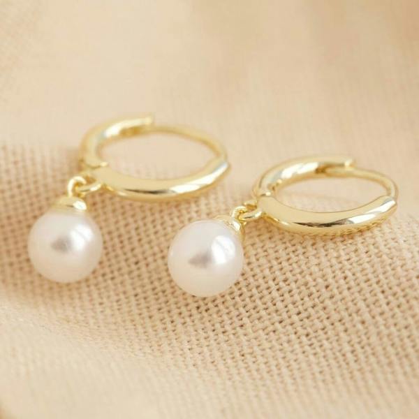Birthstone Charm Huggie Hoop Earrings - packaging view