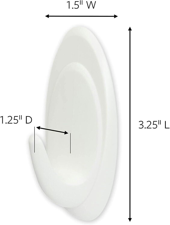 Command Medium Terrace Hanging Hooks Damage-Free Packs of 1 to 3