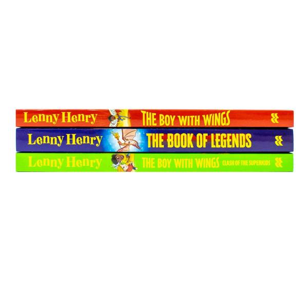 The Boy With Wings Series 3 Books Collection Set By Lenny Henry (The Boy With Wings, The Boy With Wings: Clash of the Superkids & The Book of Legends)