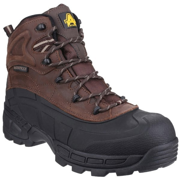 Amblers Mens FS430 Orca S3 Waterproof Leather Safety Boots - Brown