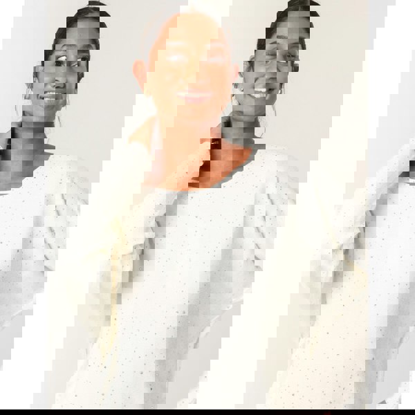 Blue Vanilla Jumper With Silver Rhinestones