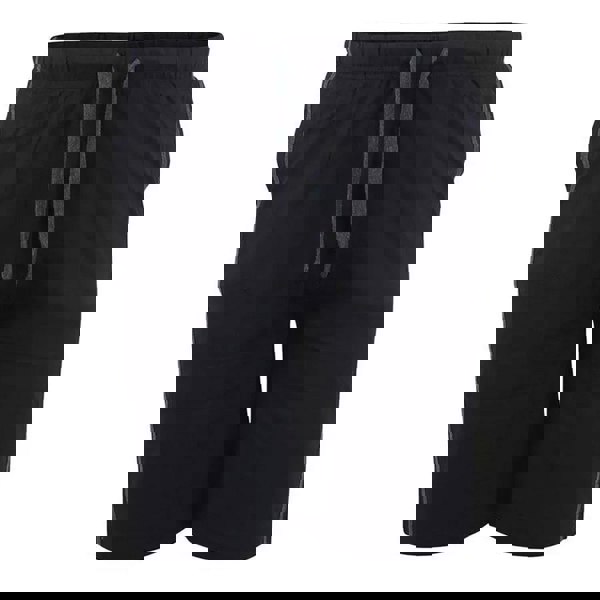 Duke Mens D555 Ryan Elasticated Waist Kingsize Jersey Shorts (Pack of 2) - Black/Charcoal