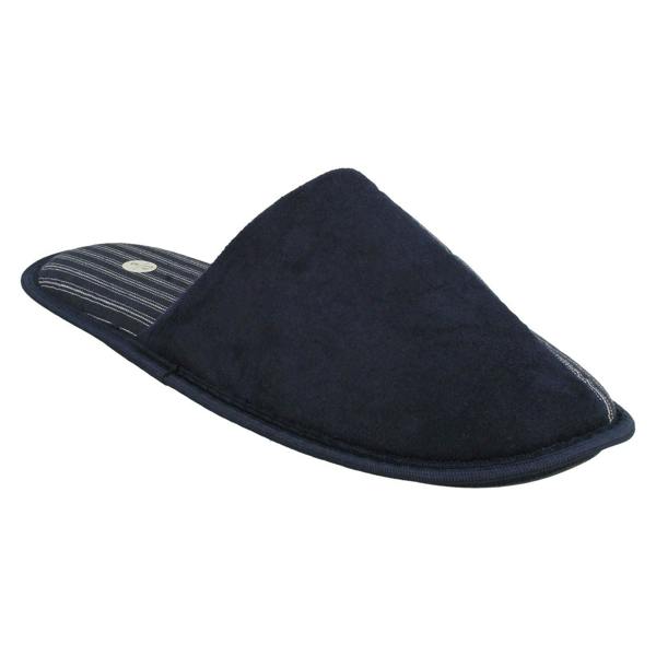 Spot On Mens Spot On Stripy Mule Slippers X2118