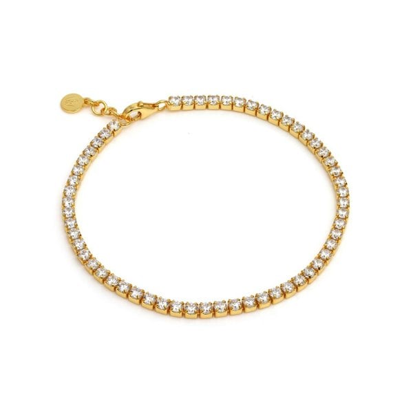 Say It With Tennis Bracelet - Yellow Gold Plated