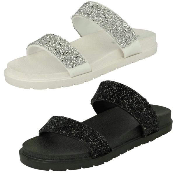 Spot On Ladies Spot On Slip On Sandals