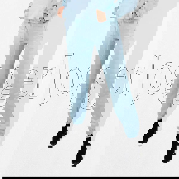 Wellworth Baby Blue Women Jogger Soft Cozy Loungewear Casual Everyday Bottoms