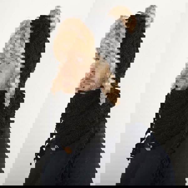 Aran Cable Trapper Hat Aran Cable Trapper Hat | Chunky Knit Design | Faux Fur Lined