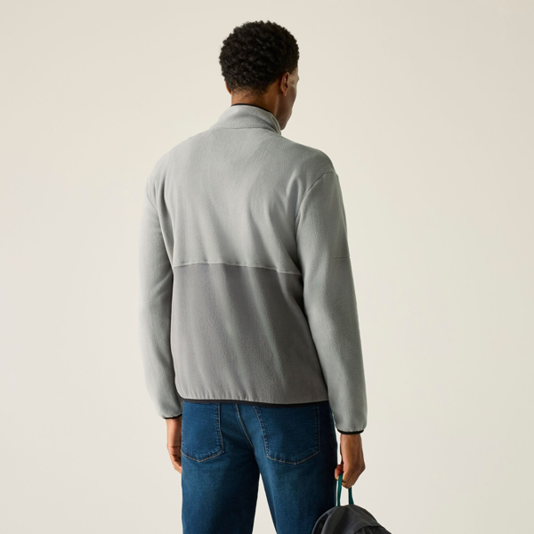 Regatta Mens Frankie Colour Block Full Zip Fleece Jacket - Storm/Lead Grey