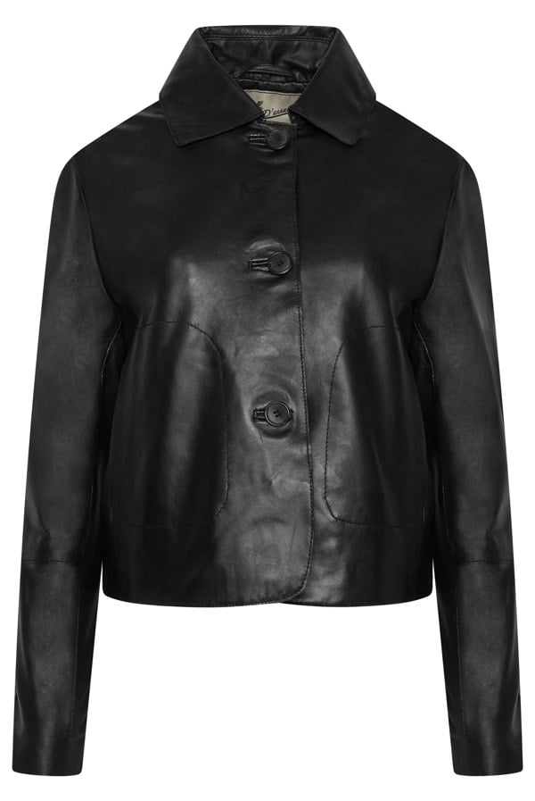 Pelle D’annata Megan Pelle D’annata Real Leather Jacket in Black