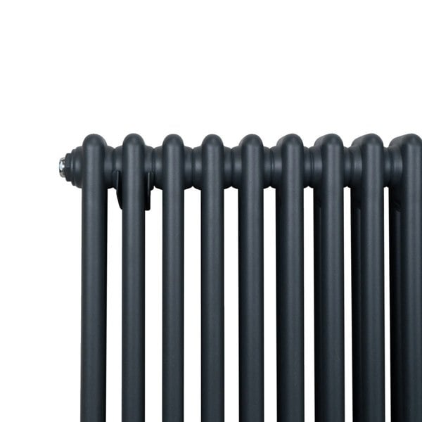 Monstershop Traditional 2 Column Radiator - 600 x 1012mm - Anthracite Grey