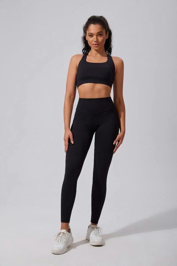 Anniou Sports Leggings - Black