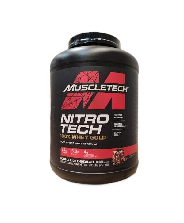 MuscleTech Nitro-Tech 100% Whey Gold, Double Rich Chocolate (EAN 631656710496) - 2270g