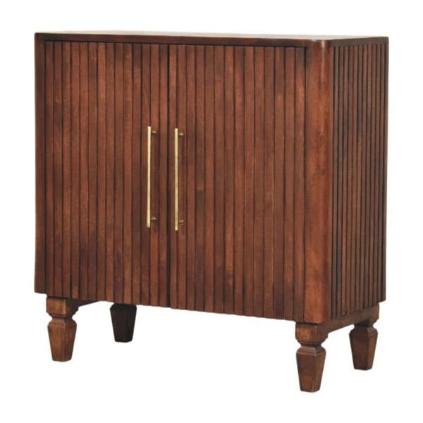 Artisan Furniture Solid Wood Cavallo Cabinet, 2 Doors, Brown