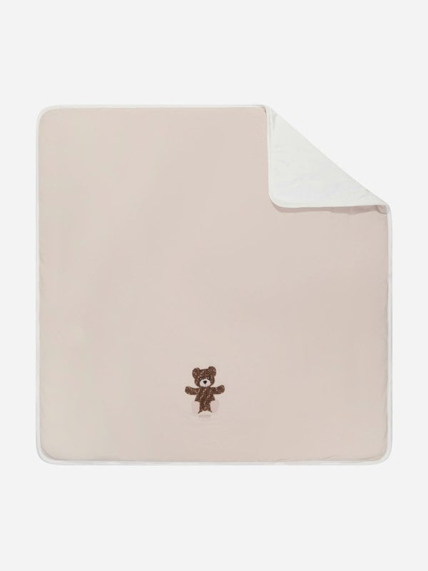 Fendi Kids Fendi Baby Bear Blanket in Beige
