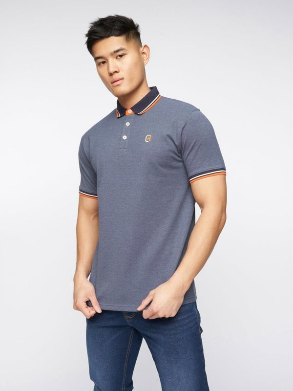 Crosshatch Britmane Polo Denim Blue