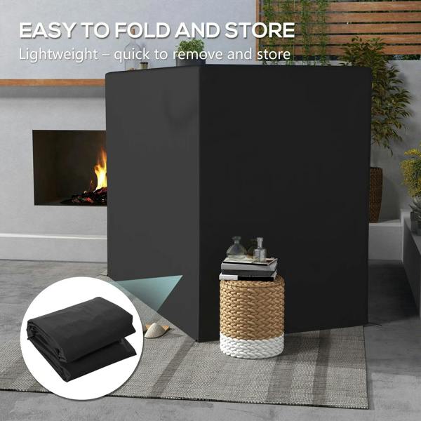 Dark grey 3-seat outdoor swing chair cover, easy to fold and store