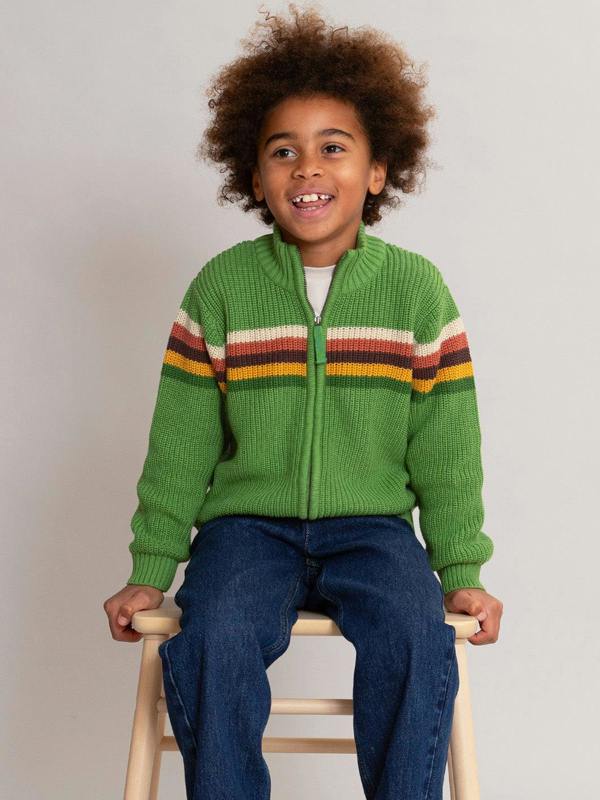 Kite Boys Organic Chunky Knit Zippy