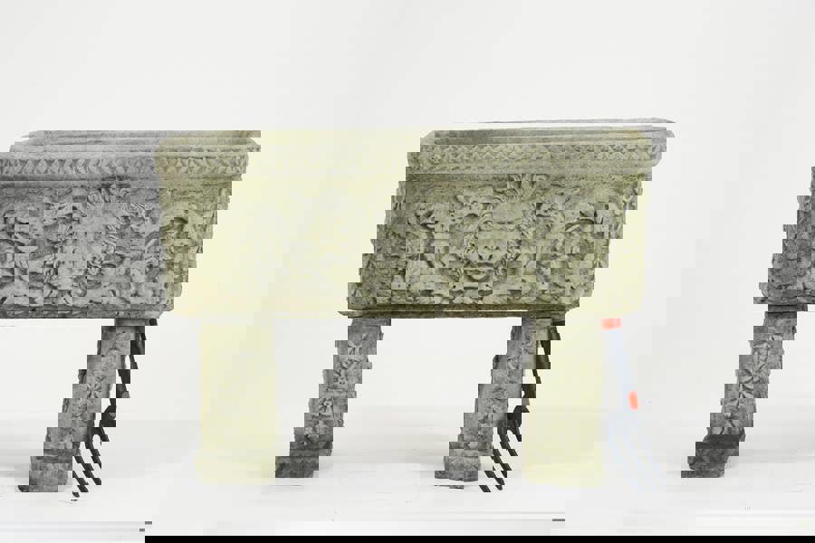 Lion design Stone Troughs on legs